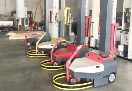 膜材月耗超萬元？伸縮式自走纏膜機（纏繞膜打包機）省膜 250%